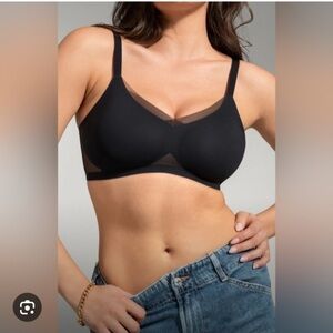 Honeylove Crossover Mesh Comfort Navy Blue Bra Size 3X